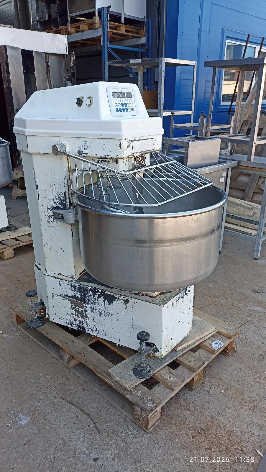Тестомес Sinmag SM-80T, 2 скорости, дежа на 140 л. 2
